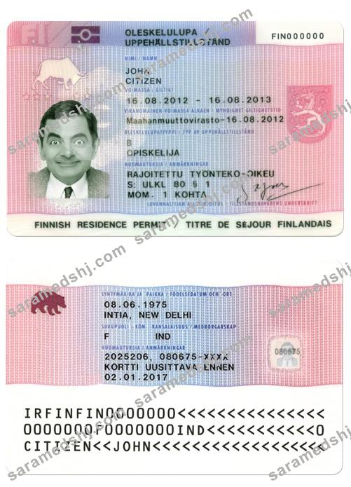 FINLAND residence permit